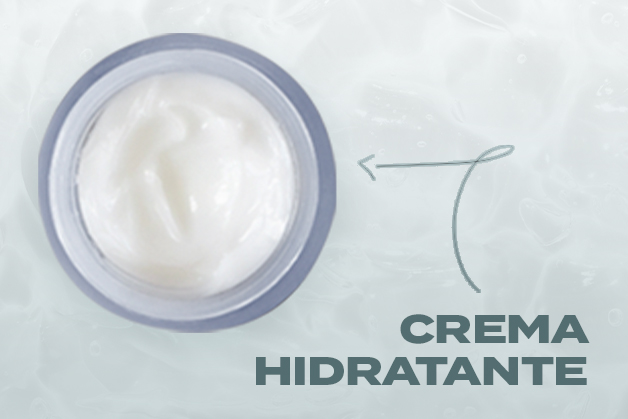 Crema hidratante en envase