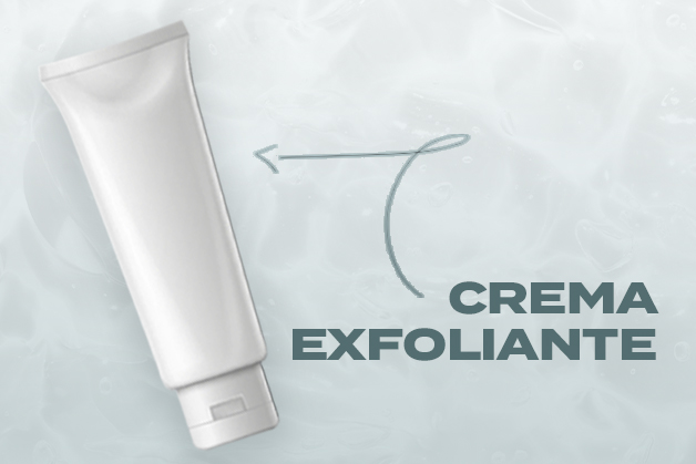Envase gel crema exfoliante blanco